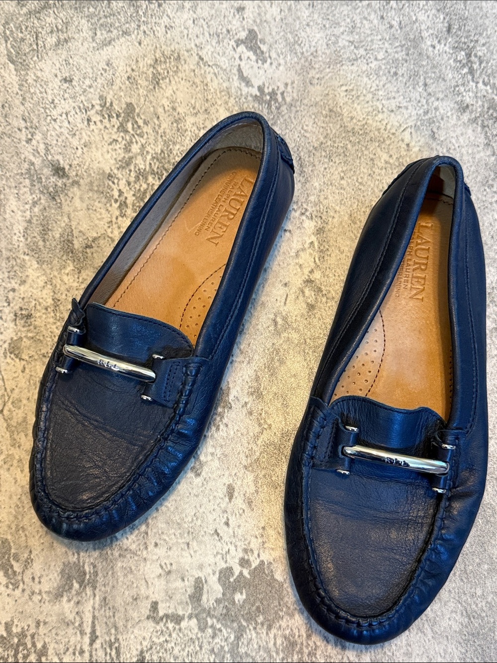 Lauren Ralph Lauren “ CALIANA” Leather Driving Loafer size 9.5B